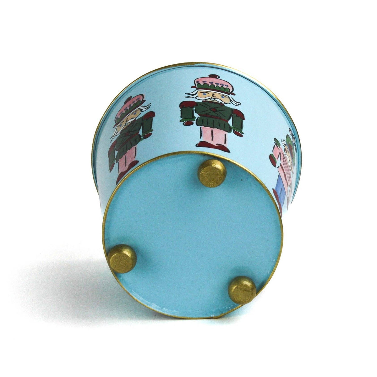 Nutcracker Christmas Tole Planter | Holiday Decor | Gifts