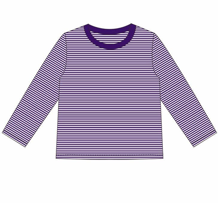 Knit Stripe Long Sleeve Shirt - BOLD Colors