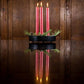 BRITISH COLOUR STANDARD - 25cm / 10'' H Guardsman Red Eco Dinner Candles, 25 per pack