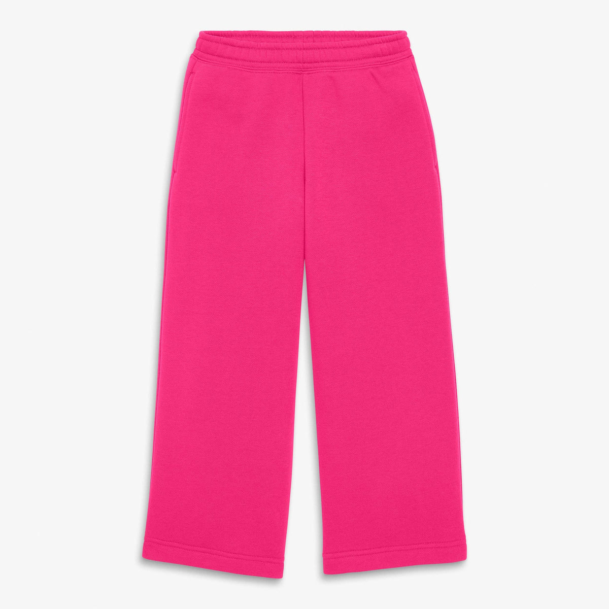 Kids cozy fleece wide-leg pant