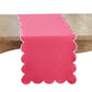 Cotton Scalloped Table Runner