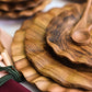 Fundamental Wood Ruffle Salad Plate