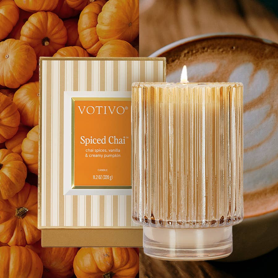 Spiced Chai Holiday Candle 4pk | Fall Scented Candle