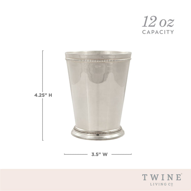Silver Plated Solid Brass Vintage Mint Julep Cup