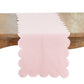Cotton Scalloped Table Runner