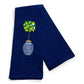 Towel - Lemon Tree in Blue and White Planter Pot on navy