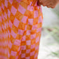 Sunset Check Tiffany Skirt