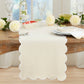 Cotton Scalloped Table Runner