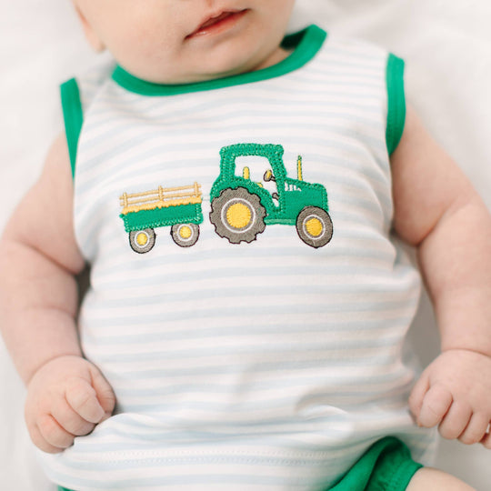 Little Farmer Applique Diaper Cover Set