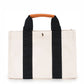 "Kylie" Panda Canvas Tote with Leather Accents