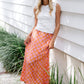 Sunset Check Tiffany Skirt