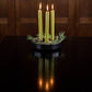 BRITISH COLOUR STANDARD - 25cm / 10'' H Olive Green Eco Dinner Candles, 25 per pack