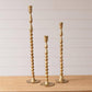 Taper Holders - Gold Bubble (Set Of 03)