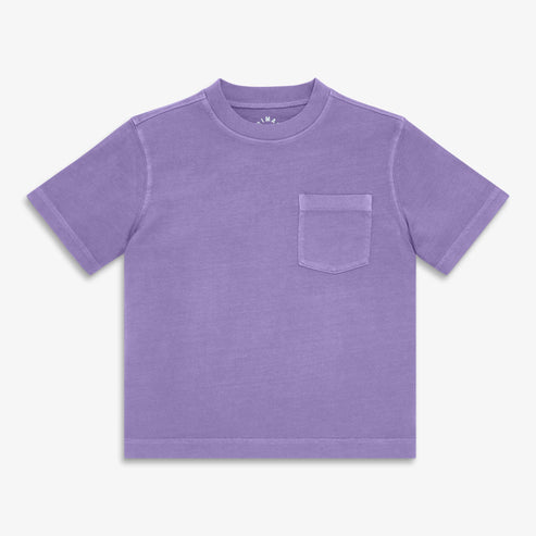 Kids garment-dyed easy pocket tee