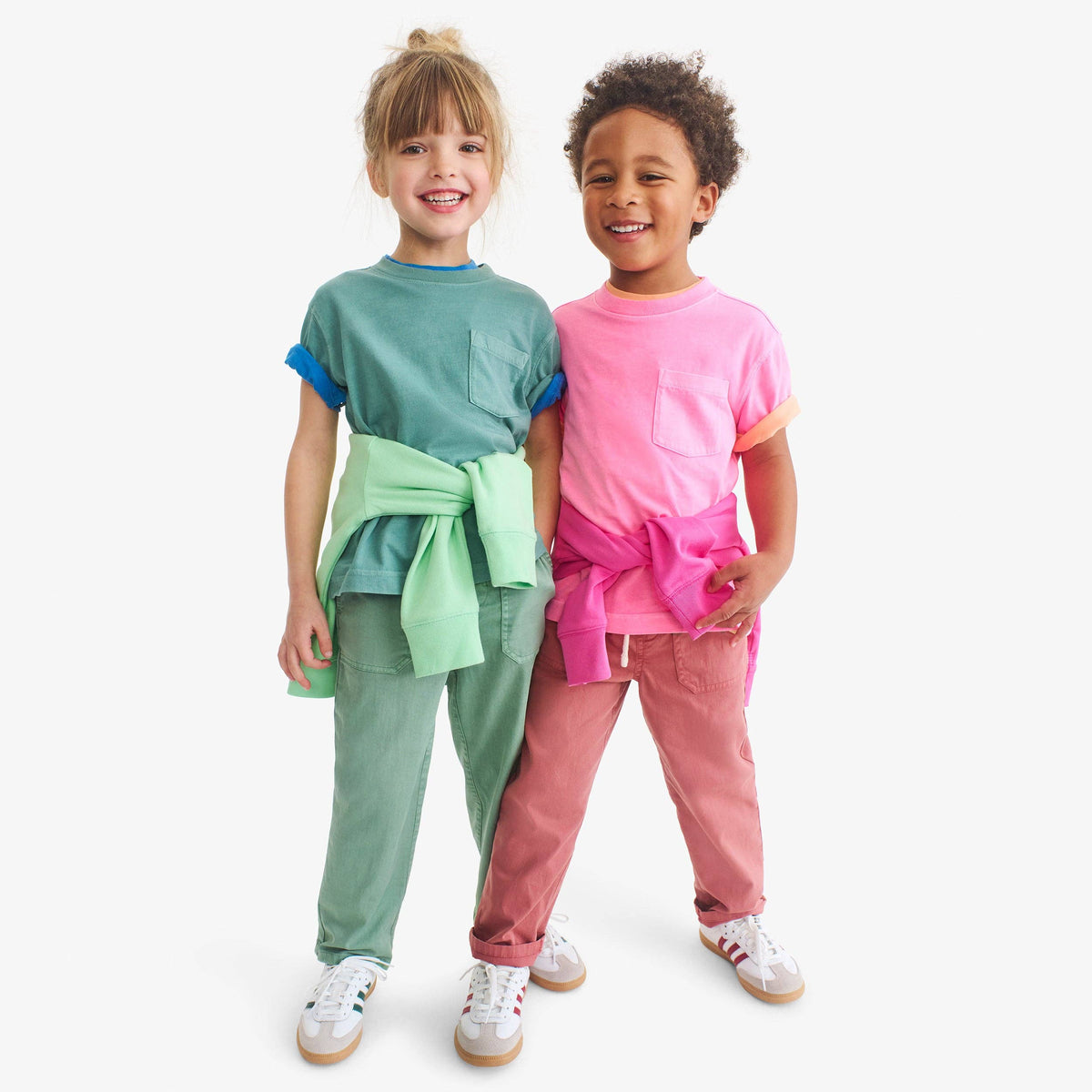 Kids garment-dyed easy pocket tee