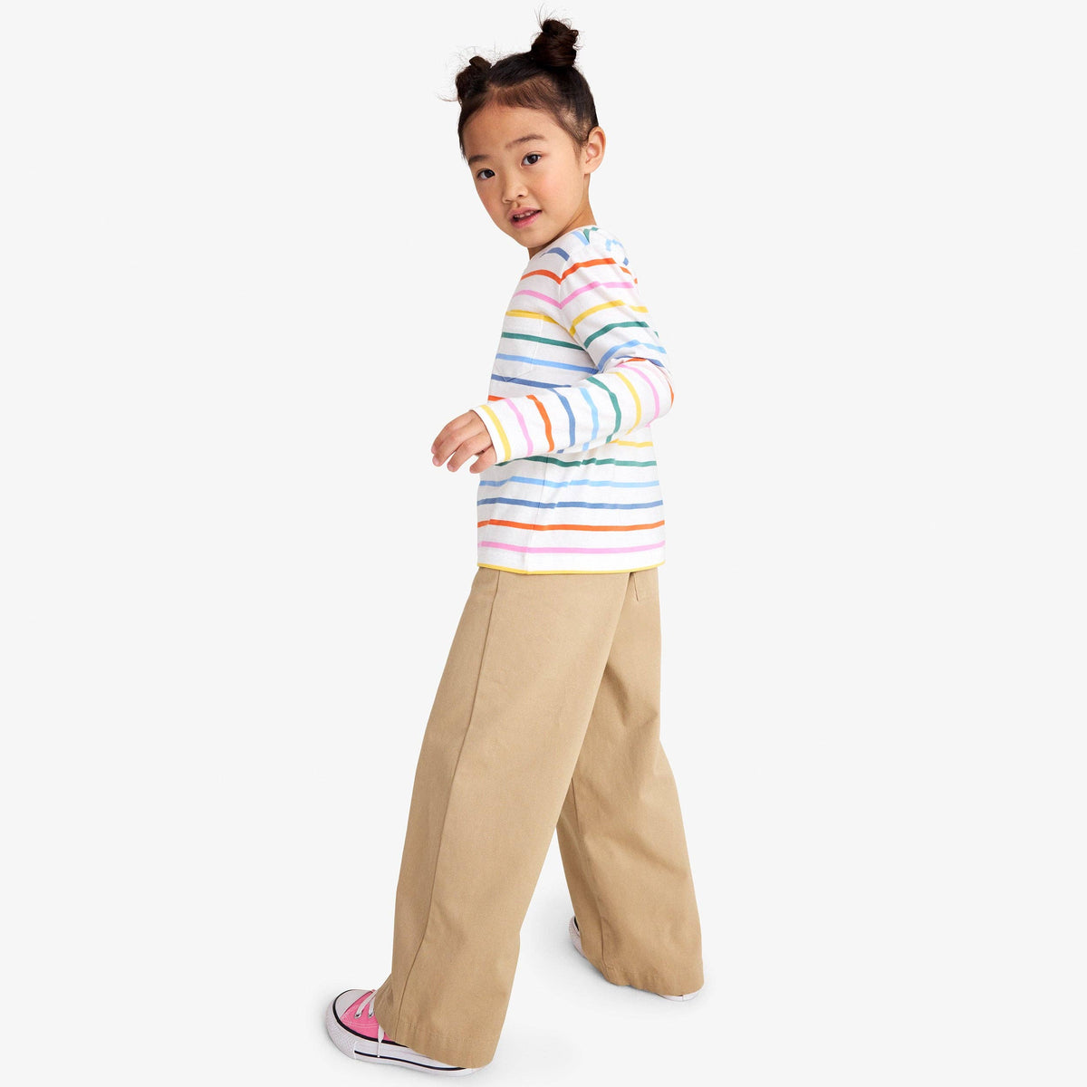 Kids cotton drawstring baggy pant