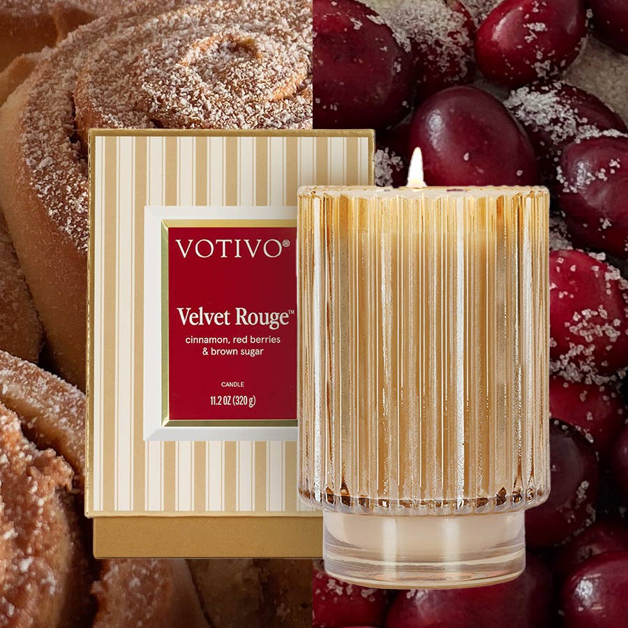 Velvet Rouge Holiday Candle 4pk
