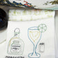 Hand Embroidered Linen Tea Towel, set of 2