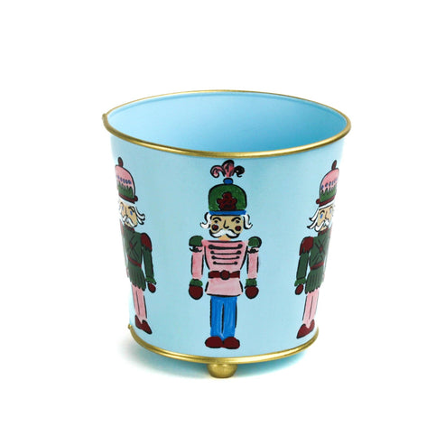 Nutcracker Christmas Tole Planter | Holiday Decor | Gifts