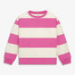 Kids long sleeve easy tee in rugby stripe