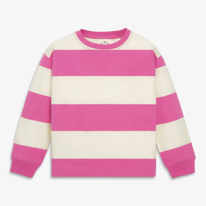 Kids long sleeve easy tee in rugby stripe