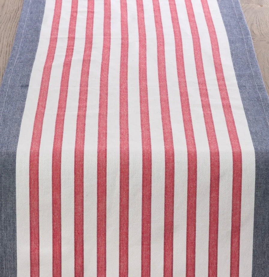 Americana Striped Table Runner