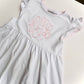 Knit Dress with Picot Trim