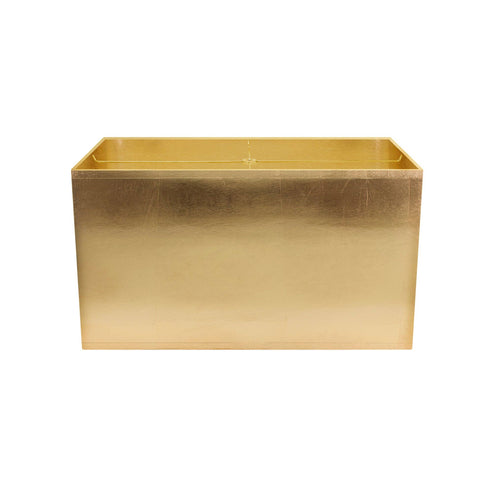 Rectangular Gold Foil Lamp Shade 20/12 x 20/12 x 12"