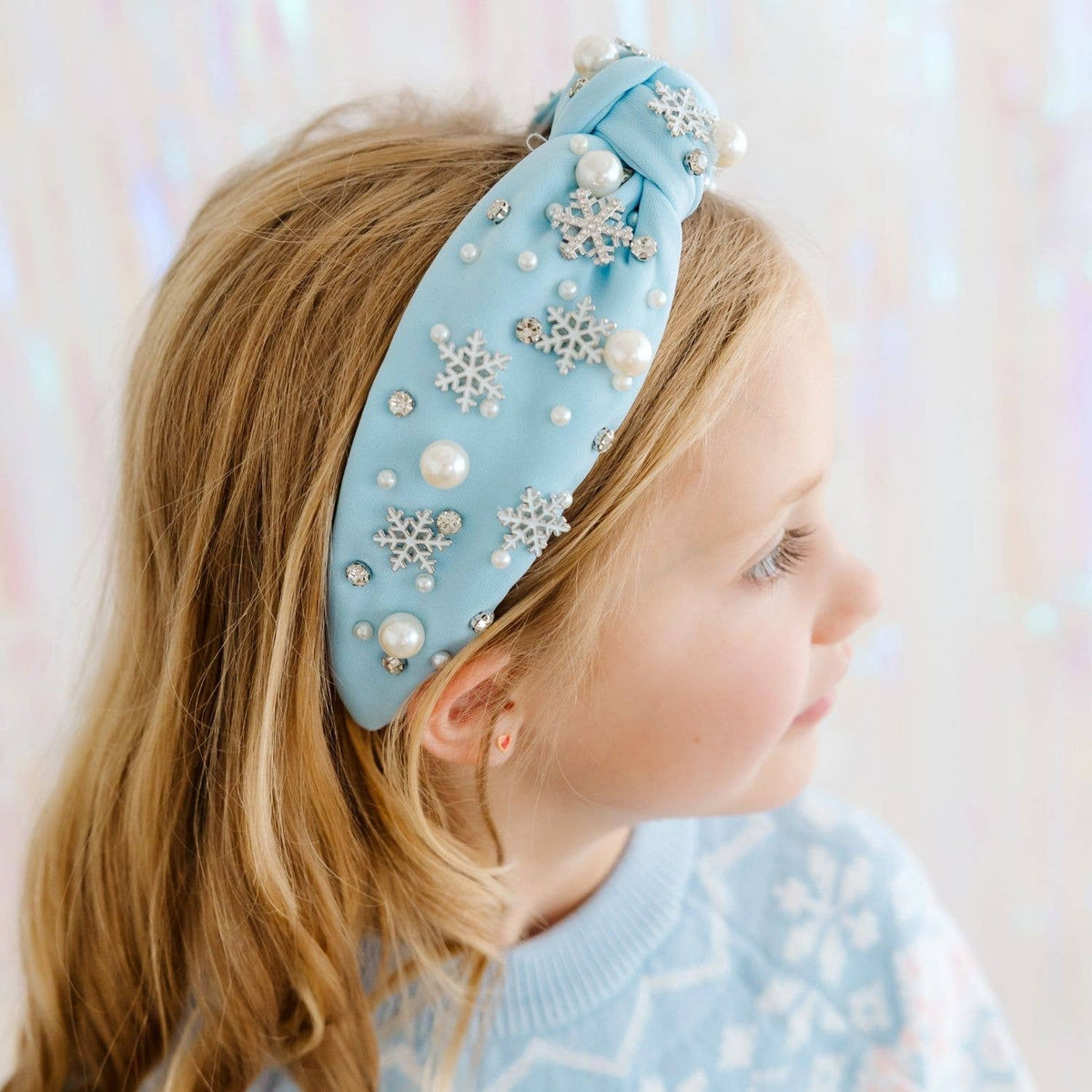 Snowflake Gemstone Headband - Hair Accessories - Winter