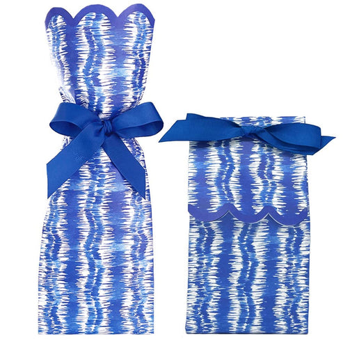Blue Ikat Wine + Gift Bag Kit | Set of 6
