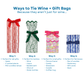 Holiday Bow Garden Wine + Gift Bag Kits | Set of 6