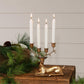Laying Gold Tone Deer Candle Holder (PC)