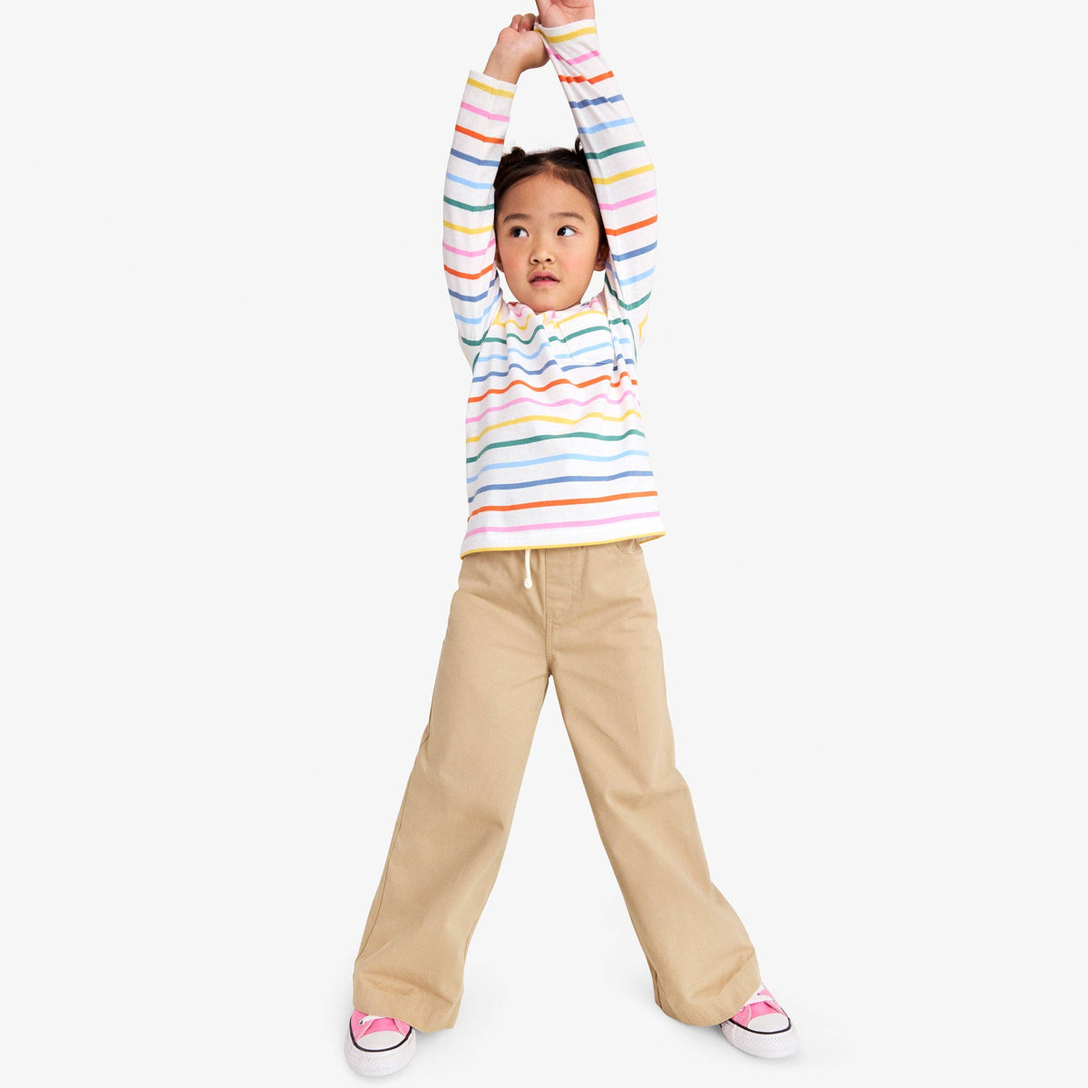 Kids cotton drawstring baggy pant