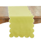 Cotton Scalloped Table Runner