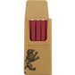 BRITISH COLOUR STANDARD - 25cm / 10'' H Guardsman Red Eco Dinner Candles, 25 per pack