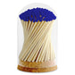 4" Matches in Premium Glass Cloche - Color of Your Choice