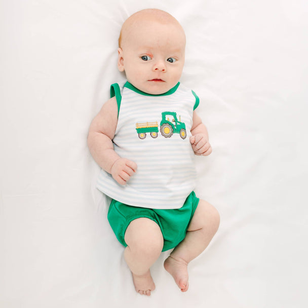 Little Farmer Applique Diaper Cover Set