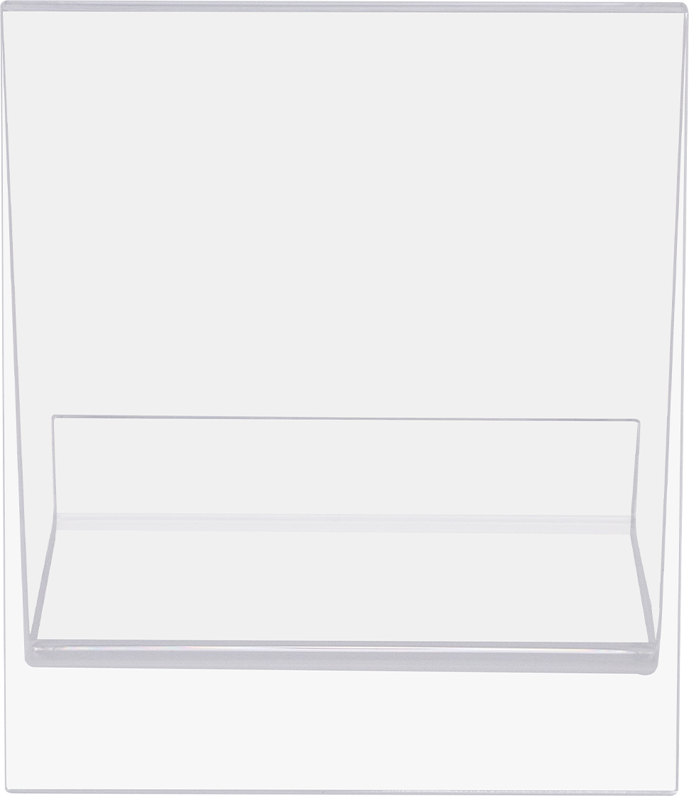 5 1/2" x 6" Clear Acrylic Easel - Pack of 3
