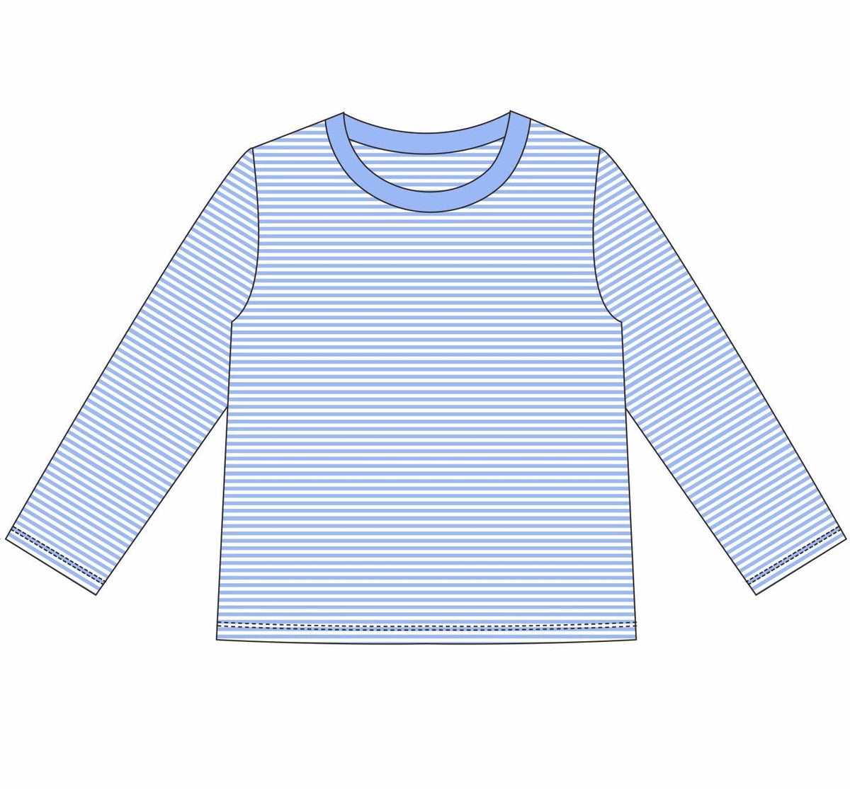 Knit Stripe Long Sleeve Shirt - BOLD Colors