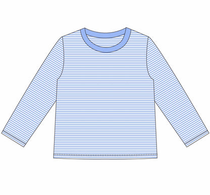 Knit Stripe Long Sleeve Shirt - BOLD Colors