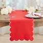 Cotton Scalloped Table Runner