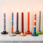 BRITISH COLOUR STANDARD - 25cm / 10'' H Rust Eco Dinner Candles, 25 per pack