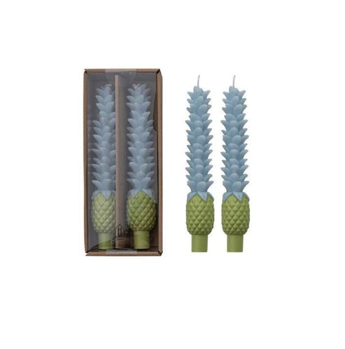 Pineapple Taper Candle Set of 2