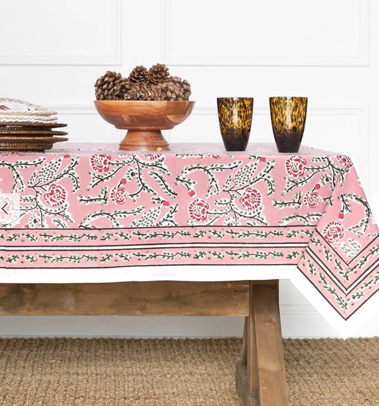 Climbing Dahlia Rose Table Cloth
