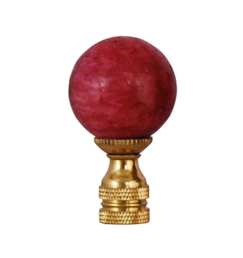 Red Jade Ball Finial