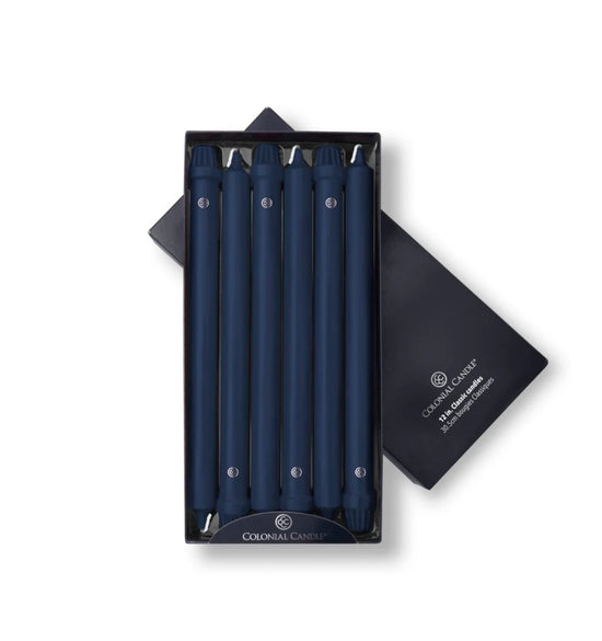 Indigo Unscented Classic Taper Candle
