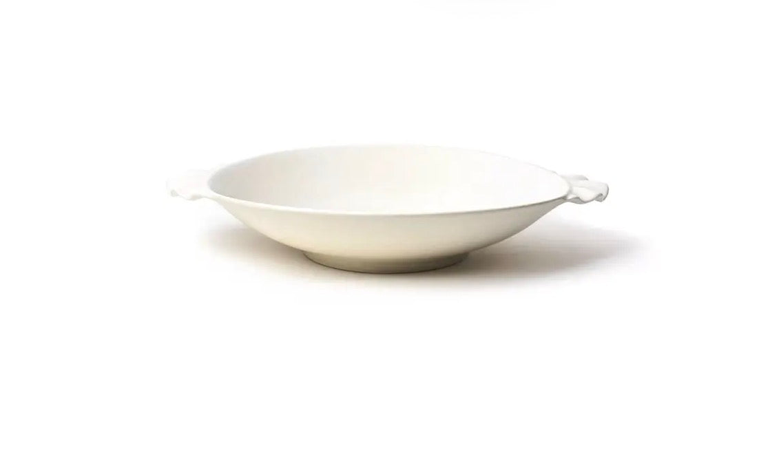 Signature White Ruffle Pasta Bowl