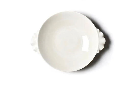 Signature White Ruffle Pasta Bowl