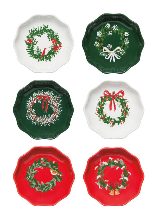 Wreath Shaped Pinch Bowls- Set of 6