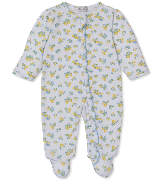 Lemon Blossoms Zip Footie
